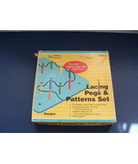 Lacing pegs and patterns set 1990 creative learner Bemiss Jason educatio... - $19.75