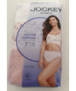 3 Jockey Elance Cotton Comfort French Cut Briefs Size 11 Style 1485/674 - $18.79