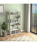 Modern Industrial 6-Shelf Etagere Bookcase, White/Blue Home Office - $3,248.08 MXN