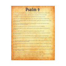  Psalm 9 Chapter Gold Bible Canvas Christian Wall Art Ready to H - £59.99 GBP+