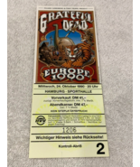 The Grateful Dead 1990 UNUSED TICKET Europe Hamburg Germany Jerry Garcia... - $24.96