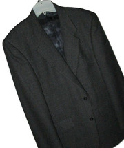 Brannoch Sport Coat Gray Mens Size 40R Pure Wool Lined Classic Blazer Jacket - £23.53 GBP