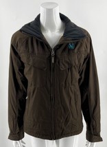 Spyder Womens Ski Coat Size 8 Brown Zip Up Winter Fleece Lined Coat - £51.71 GBP