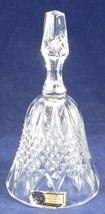 24% Lead Crystal Etched &amp; Hand Cut Glass Bell, 5-7/8&quot; Tall, W. Germany, Vintage - £9.48 GBP