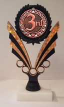 3rd Place Third Place Trophy 7-1/4&quot; Tall  AS LOW AS $3.99 each FREE SHIP... - £6.40 GBP+