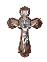 Saint Benedict Ornate 10.25&quot; Crucifix,  New #AB-203 - £38.91 GBP