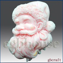 Joy Santa - Soap/candle/polymer/clay/cold Porcelain 2d Silicone Mold - £21.05 GBP