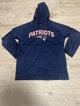 New England Patriots NFL Team Apparel Mens Pullover Hoodie Size M Drake Maye  - $15.52