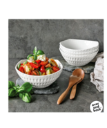 Over &amp; Back Brooklyn 4 Piece Textured Stoneware Serving Bowl Set - €25,85 EUR