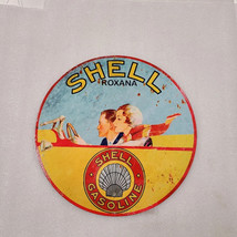 Shell oil gas station company faux vintage ad steel metal sign - £71.12 GBP