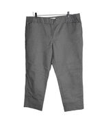 Liz Clairborne Emma Ankle Pants Women&#39;s Size 18 Geometric Biege Ivory Black - $330.58 MXN