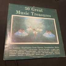 50 Great Music Treasures LP 33 RPM 2- Record Album Set 12&quot; Classical Stereo - £5.45 GBP