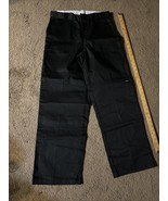 Y2K Anchor Blue Mens  Solid Black Straight Leg Chino Pants - $120.50 CAD
