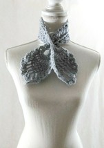 Neck Warmer. Lace, Crochet, Knit, Lariat, Tie, Handmade, Gift - £15.75 GBP