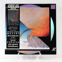 Herbert Von Karajan, Opening Concert Berlin Mozart Strauss (Laserdisc 19... - $33.89