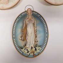 Vintage Religious 3D Ceramic Angel Wall Hangings Lot of 3, Roman, Bradex - $39.55