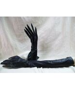 Black Long Fingered Gloves Witch Sorceress Wicked Clown Goth Twisted Sle... - $289.65 MXN