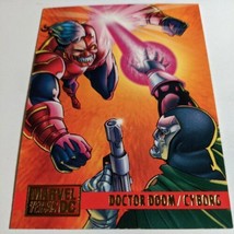 1995 Marvel Versus DC  Comic Trading Card Doctor Doom vs Captain Marvel  # 77 - £4.97 GBP