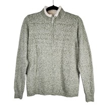 Woolrich Sweater Womens Size Large Pullover Mock-Neck Knit Green 1/4 Zip Green - £14.77 GBP