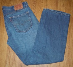 Levis 559 Mens Blue Jeans 34x30 Relaxed Straight Medium Wash Denim - £27.48 GBP