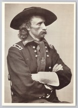 Major General George Armstrong Custer Civil War Field Uniform May 1865 Postcard - £10.79 GBP