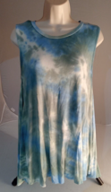 Oliva Sky Tie Dye Dress Blue size med - £7.50 GBP