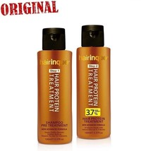 Hair Care Treatment 3.7% Therapy Brazilian Gold Keratin Straightening &amp; Shampoo - £23.47 GBP