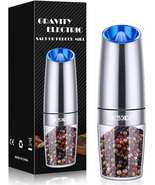 Gravity Electric Pepper/Salt Grinder, Salt and Pepper Mill &amp; Adjustable ... - $23.06