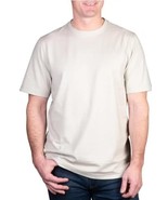 Kirkland Signature Mens T-Shirt Tan Short Sleeves Crewneck Cotton Slub - $45.26 CAD