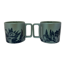 Starbucks Fall 2022 Mint Green Mushroom Fern Shimmer Ceramic 12 oz Mug 2... - £19.60 GBP