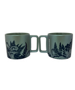 Starbucks Fall 2022 Mint Green Mushroom Fern Shimmer Ceramic 12 oz Mug 2... - $453.83 MXN