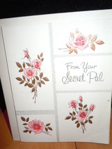 Vintage From Your Secret Pal Forget Me Not Greeting Card Unused - $4.99