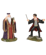 Harry Potter Village Department 56 Harry and Dumbledore Mini-Figure Set - £35.92 GBP