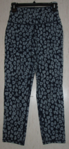 New Womens Women With Control Navy W/ Gray Leopard Print Knit Pull On Pant Xs - £22.33 GBP