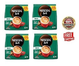 NESCAFE 3 in 1 RICH Blend &amp; Brew Instant Coffee 100 sticks (4-pack) - £80.04 GBP