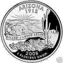 2008-P Arizona Brilliant UNC Staat Quarter - £2.47 GBP