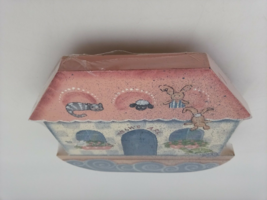 Wooden Cookie Jar Lid Noah&#39;s Ark Vintage Décor NOS - £13.24 GBP