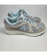 New Balance 877 Walking Shoes Women&#39;s 9.5 Wide (B) Gray Blue Athletic Sn... - £27.50 GBP