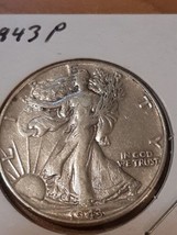 ½ Half Dollar Walking Liberty Silver Coin 1943 P Philadelphia 50C KM142 - $23.11