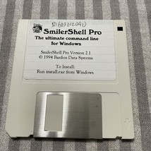Smiler Shell Pro Ultimate Command Line For Windows 1994 Floppy Disk 3.5 ... - $8.55
