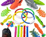 Pool Diving Toys Games - 31 Pcs Swimming Pool Toys For Kids Teens With D... - £23.17 GBP