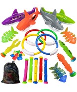 Pool Diving Toys Games - 31 Pcs Swimming Pool Toys For Kids Teens With D... - £28.13 GBP