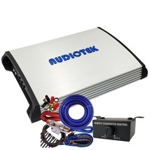 Audiotek AT-3500S 3500 Watts 2 Channel Stereo Car Amplifier + 4 Ga Amp K... - $169.99