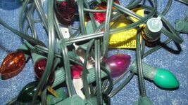 OUTDOOR CHRISTMAS LIGHTS string 25 ft. electric multi-color tested (ligh... - $4.20