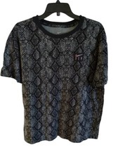 Nike Air Fly Snake All Over Print Women Black Large Shirt Loose Fit DN30... - £12.43 GBP