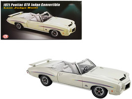 1971 Pontiac GTO Judge Convertible White with Graphics and White Interior &quot;Last  - £139.98 GBP