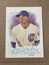 2016 Topps Allen &amp; Ginter Anthony Rizzo #260 Chicago Cubs - $2.19