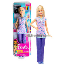 Year 2019 Barbie You Can Be Anything Career 12 Inch Doll - Caucasian NURSE DVF57 - £31.45 GBP
