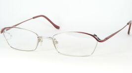 IGA OPTIC MULTI CLIP MC19 02 SILVER /BORDEAUX EYEGLASSES GLASSES FRAME 5... - $17.82
