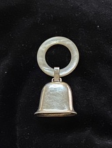 Vintage Sterling &amp; Mother Of Pearl Teething RING/RATTLE - £43.26 GBP